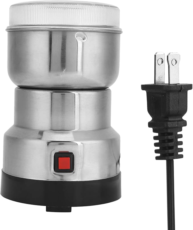 Electric Coffee Grinder Mung Bean Chinese Sesame Household Dry Grinding Machine Grindr Electric Manual Coffee Grinder for Superfine for Small for Brewing (