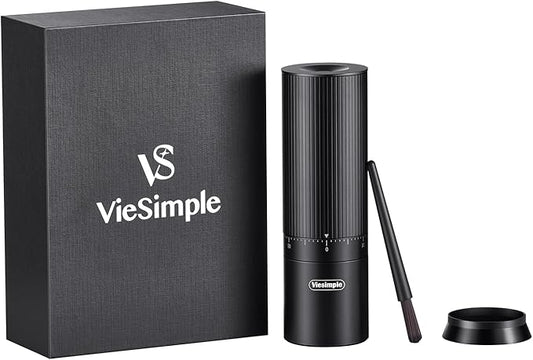 V6 Pro Portable Coffee Grinder Electric, 60 Grind Settings USB-C Rechargeable, 4400mAh for Espresso to Cold Brew, Wireless Rechargeable Coffee Grinders for Travel, Camping, Office
