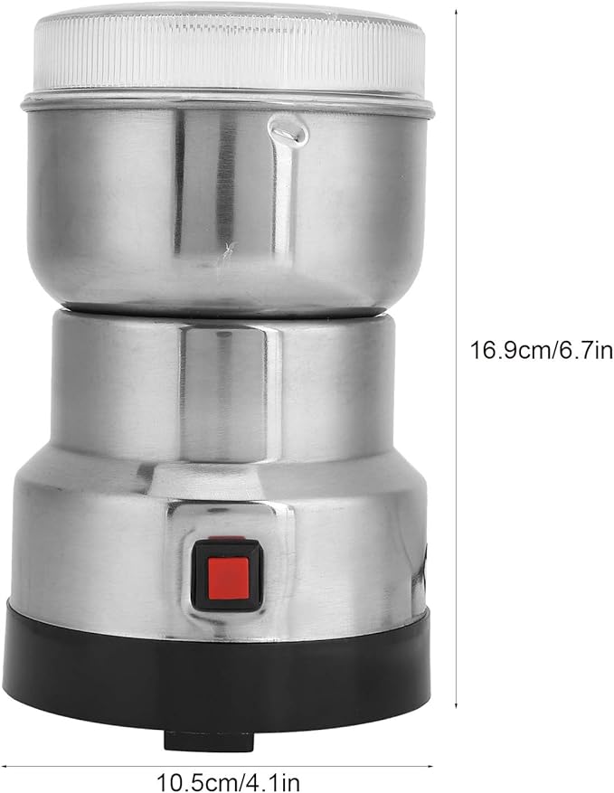 Electric Coffee Grinder Mung Bean Chinese Sesame Household Dry Grinding Machine Grindr Electric Manual Coffee Grinder for Superfine for Small for Brewing (