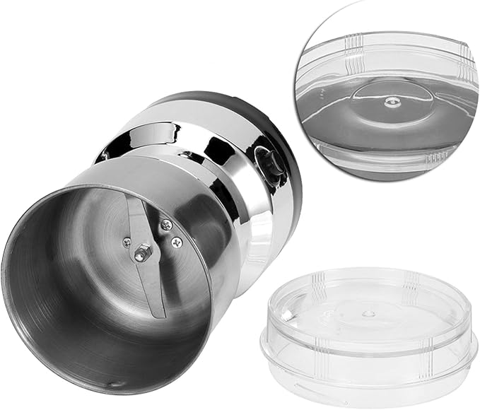 Fdit Coffee Grinder, Stainless Steel Grind Crusher, Electric Coffee Coffee Nut Grain Grinder for Coffee Beans, Kitchen s,Nuts(US)