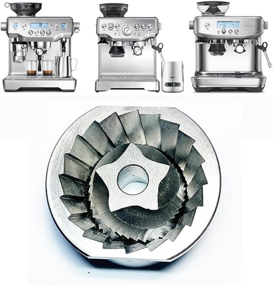 Upper & Lower Precision Fit Conical Burrs for Sage/Breville Barista Coffee Grinders – Compatible with Adjustable Burr Models Only