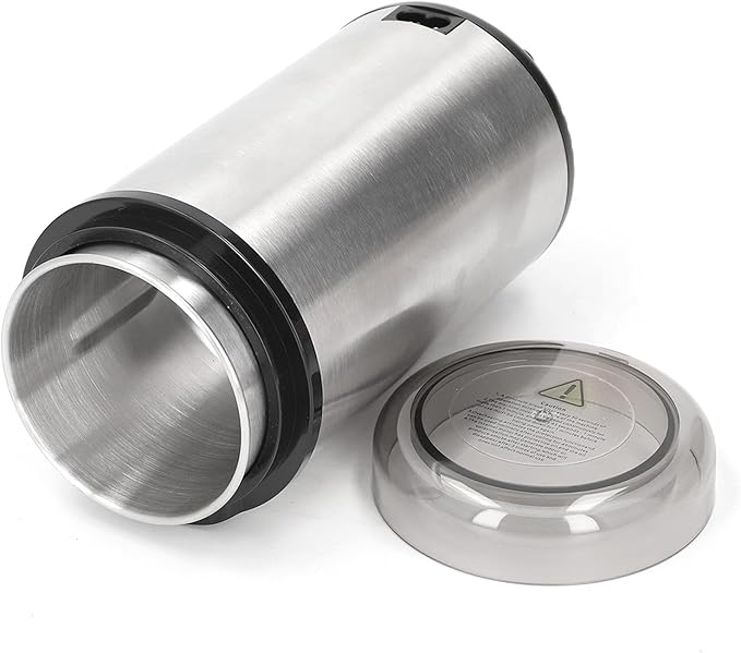 Generic Electric Coffee Grinder Stainless Steel Powerful 200W Motor Transparent Lid for Home Kitchen Use ABS Aluminum 304 Stainless Steel