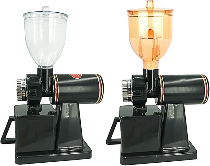 2PCS Coffee Grinder Part Hopper for N600 Machine,Prevent Jump Function,Coffee, Transparent & Yellow