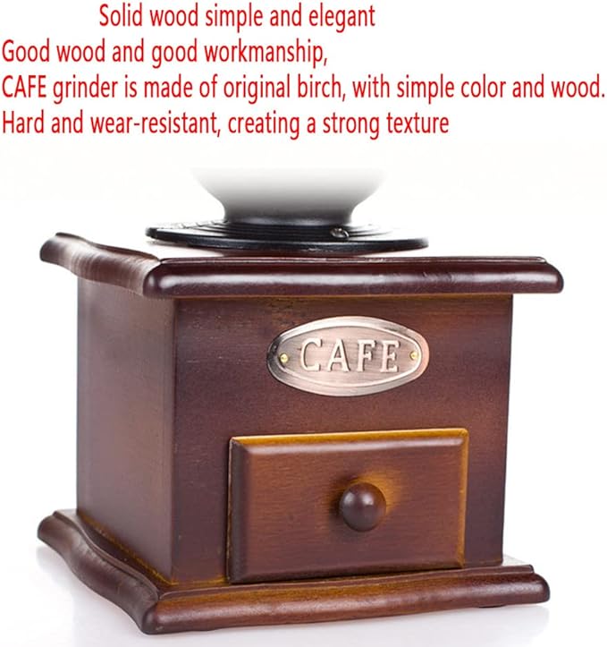 Manual Vintage Style Hand Coffee Grinder, manual coffee grinder with handle,Roller Mill