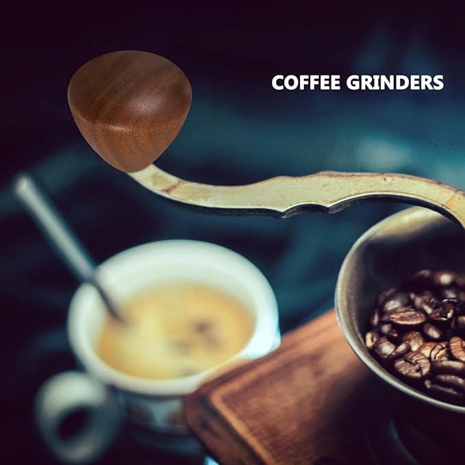 Hand Grinder Handle Wood for Manual Coffee Grinder Espresso Machine Knob