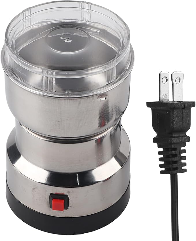 Electric Coffee Grinder Mung Bean Chinese Sesame Household Dry Grinding Machine Grindr Electric Manual Coffee Grinder for Superfine for Small for Brewing (