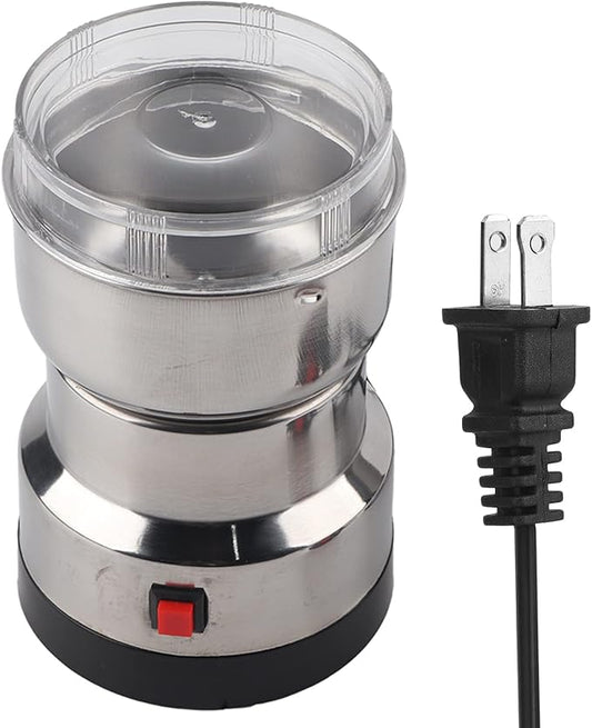 Electric Coffee Grinder Mung Bean Chinese Sesame Household Dry Grinding Machine Grindr Electric Manual Coffee Grinder for Superfine for Small for Brewing (