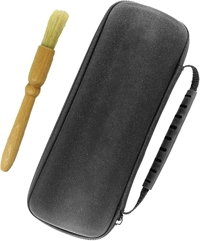 Hard EVA Carrying Case for Manual Coffee Grinder Protective Pouch Waterproof Storage Bag for Office Home Travel- bag with brush