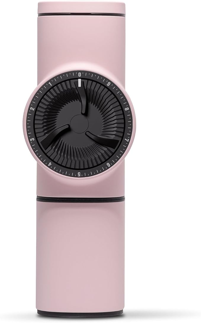 Pietro Pro Brewing Manual Coffee Grinder - Made in Italy - By Fiorenzato (Pink)
