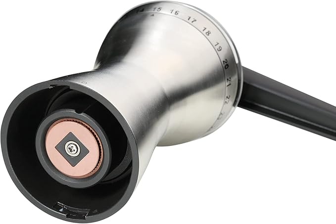 Zassenhaus Manaos Manual Coffee Grinder - Stainless Steel Mill - 2.5 Ounce, 9.5-Inch Hand Bean Grinder for Fresh Coffee
