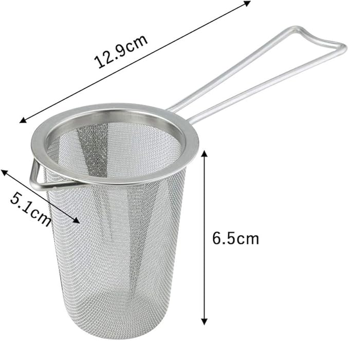 KOGU 42174 Shimomura Tea Strainer, Slim, Made in Japan, Dishwasher Safe, Can Be Set in a Mug Bottle, Deep, Time-saving, Tea Strainer, Stainless Steel, Tsubamesanjo