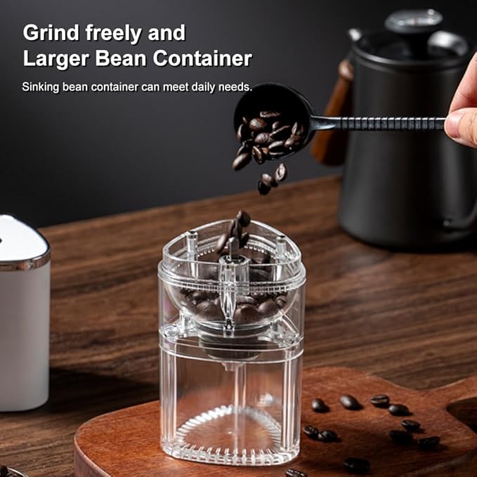 Coffee Grinders for Home USE, Burr Coffee Grinder, Ccoffee Maker with Grinder Built in USB Charging, Adjustable Coarse/Fine Grinding, Suitable for Various Coffee Brewing Modes