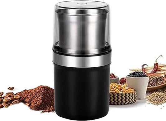 Electric Coffee Grinder, Innovative Coffee Grinder, With Heavy-Duty Stainless Steel Grind Blades,2/3 Cup Coffee Bean Capacity, One Touch Push-Button Control for Crus