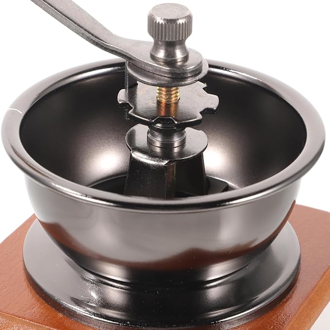 KICHOUSE Elegant Manual Coffee Machine Grinder Ceramic Burr Coffee Bean Mill Mini Pepper Grinder Space-saving for Kitchen