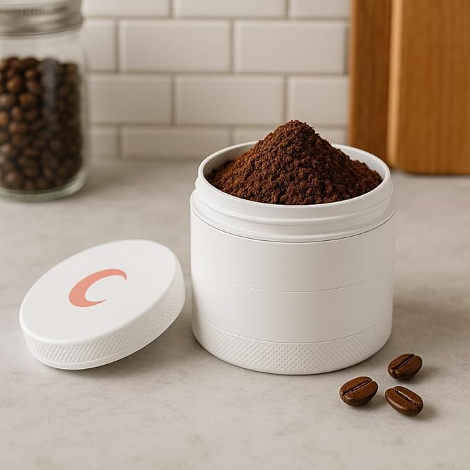 Brando Moon Manual Matte Spice Kitchen Crusher – 2.5” Coffee Bean Crusher with Cleaning Scraper and Storage, for Camping and Outdoor