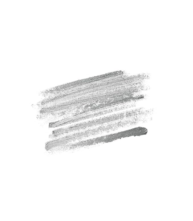 MAKE Beauty Continuum Waterproof Gel Eyeliner Pencil. Creamy, Pigmented Multi-Use, including Waterline with Built-in Sharpener and Blending Brush. Smudge-Proof Makeup. Shade - Interstellar, Silver