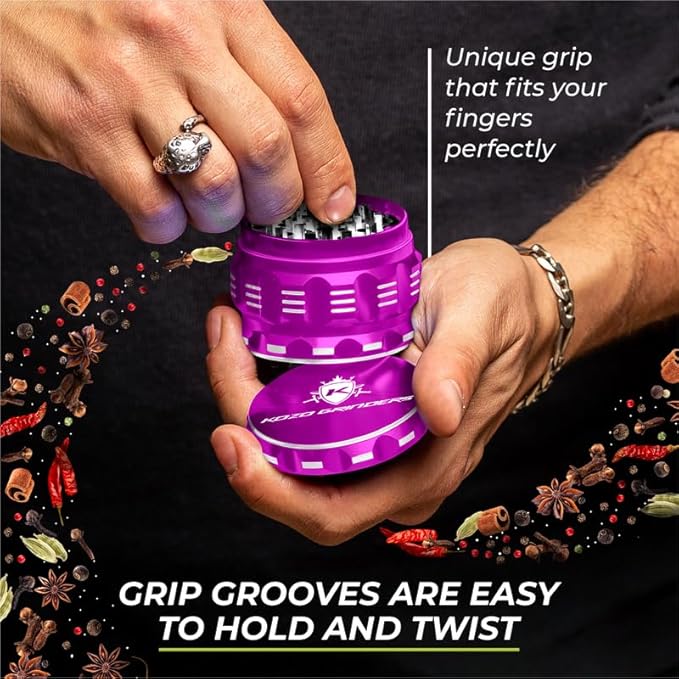 2.5 Inch Grinder Mills, Aluminum (Purple)