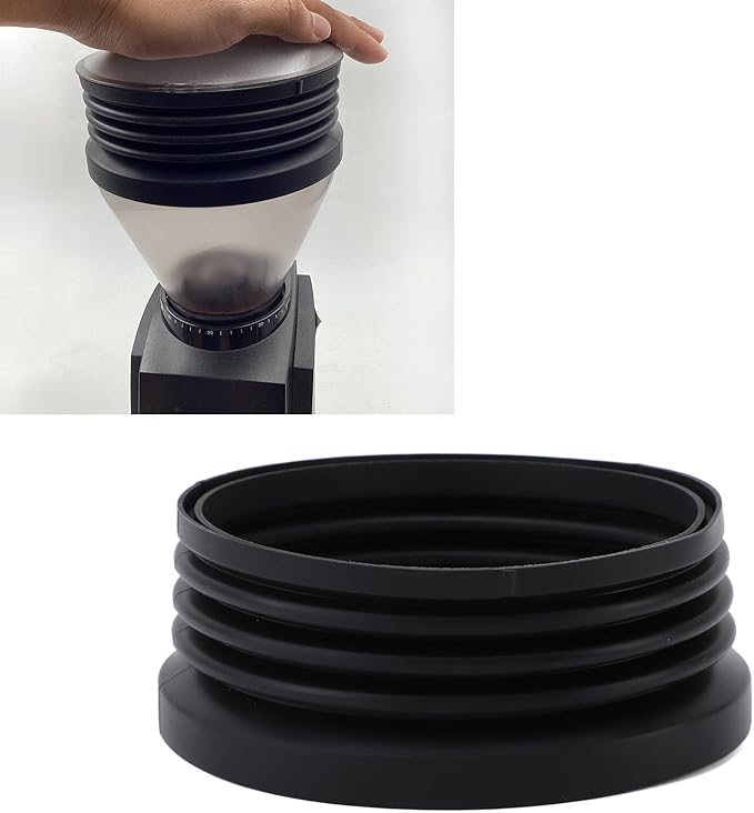 Silicone Single Dose Hopper Bellow, Coffee Grinder Silicone Bellow Replacement for Baratza Encore Baratza Encore ESP for Baratza Virtuosa+ Reduce Coffee Grinds Retention