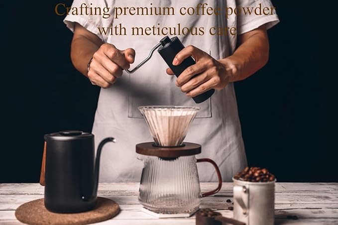 Burr Coffee Grinder 2-in-1 Manual/Electric, 40mm Stainless Steel Conical Burr Coffee Bean Grinder, USB Rechargeable Home Use, 16 Grind Levels for Espresso/Drip/French Press/Mocha (Milky)