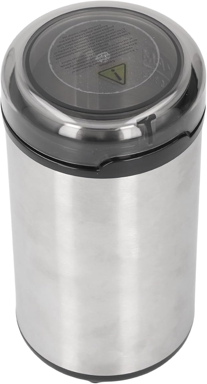 Generic Electric Coffee Grinder Stainless Steel Powerful 200W Motor Transparent Lid for Home Kitchen Use ABS Aluminum 304 Stainless Steel