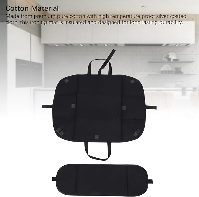 Folding Ironing mat,Cotton Heat Slip Anti-Slip Thicken Portable Ironing Pad Table Top Countertop,Travel Ironing Pad