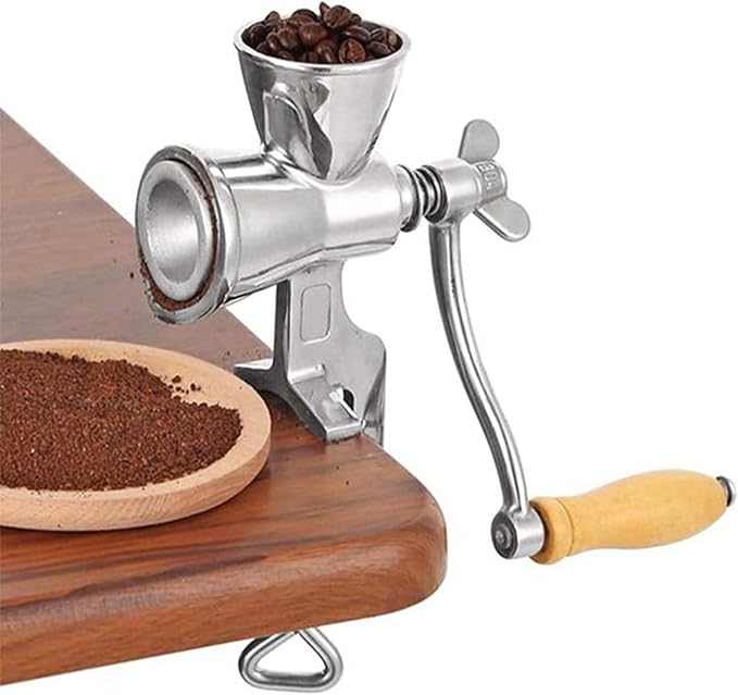 Manual Grain Grinder Hand Crank Grain Mill Stainless Steel Home Kitchen Grinding Tool for Coffee Corn Rice Soybean