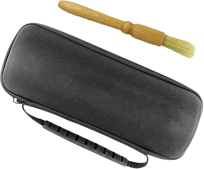 Hard EVA Carrying Case for Manual Coffee Grinder Protective Pouch Waterproof Storage Bag for Office Home Travel- bag with brush