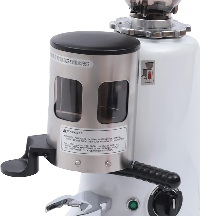 Burr Coffee Grinder, Coffee Grinder Electric Adjustable Burr Mill Coffee Bean Grinder (White)