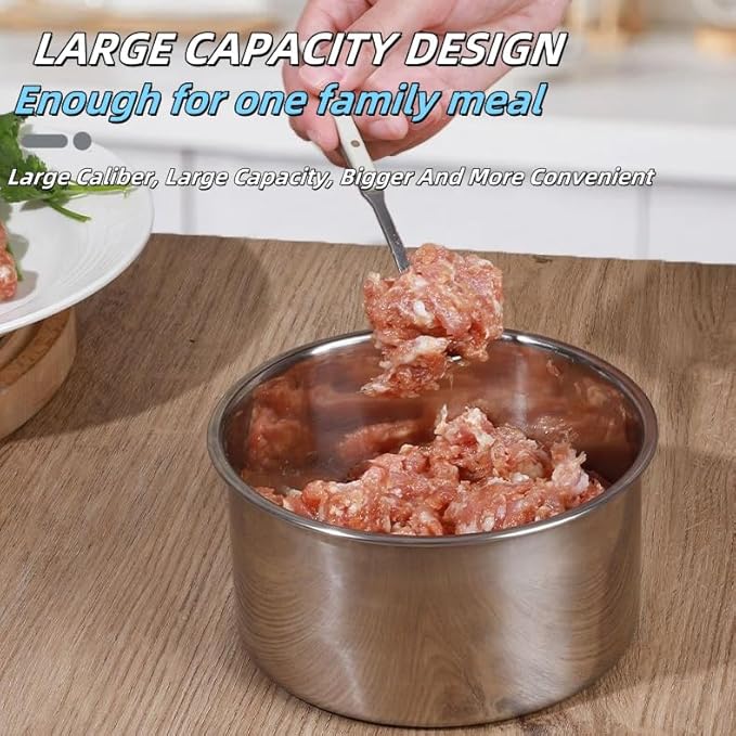 Stainless Steel Meatball Maker, 6/12 Balls Manual Meat Baller Maker Machine Press Tool,Meatball Made Tools,Meatball Making for Kitchen (12-Ball)