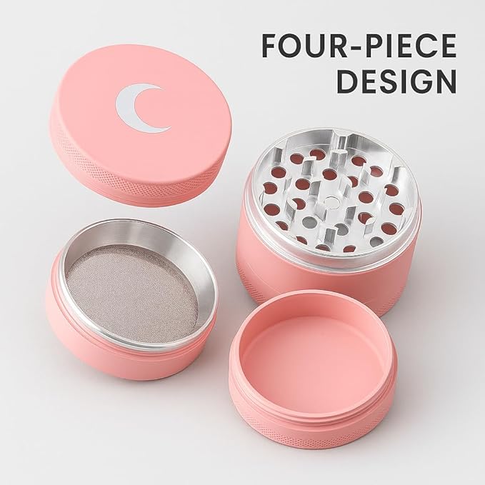 Brando Moon Manual Matte Spice Kitchen Crusher – 2.5” Coffee Bean Crusher with Cleaning Scraper and Storage, for Camping and Outdoor