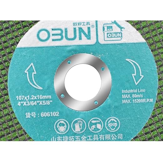 Muloo PrecisionCutting Discs for Metal Grinding Cutting Wheel - 10pieceS 100mm for Angle Grinder Sanding Wheels, approx 107x1.2x16mm/4.2x0.05x0.63in, As The Picture Shows