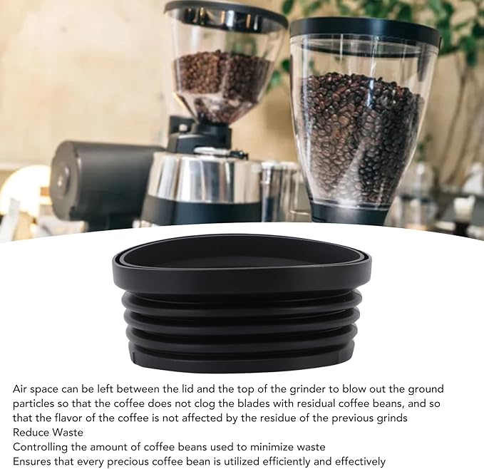 Silicone Single Dose Hopper Bellow, Coffee Grinder Silicone Bellow Replacement for Baratza Encore Baratza Encore ESP for Baratza Virtuosa+ Reduce Coffee Grinds Retention