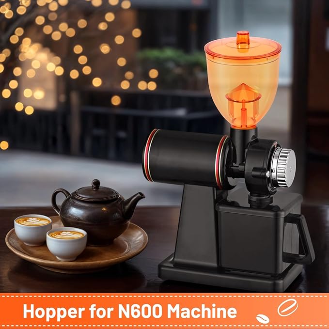 Coffee Grinder Part Hopper for N600 Machine,Prevent Jump Function,Coffee,Grinder Coffee Bean Bin,A