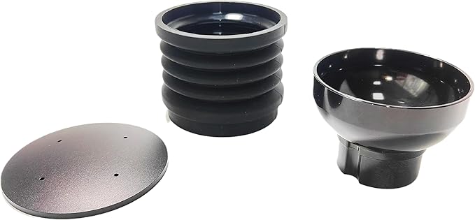 Single Dose Hopper with Silicone Bellow and Aluminum Lid,Coffee Grinder for Eureka Mignon Grinder 2 in 1 Function MMG Accessories Hand Pressure Bellow for Home Shop to Clean and Collect Coffee Grounds