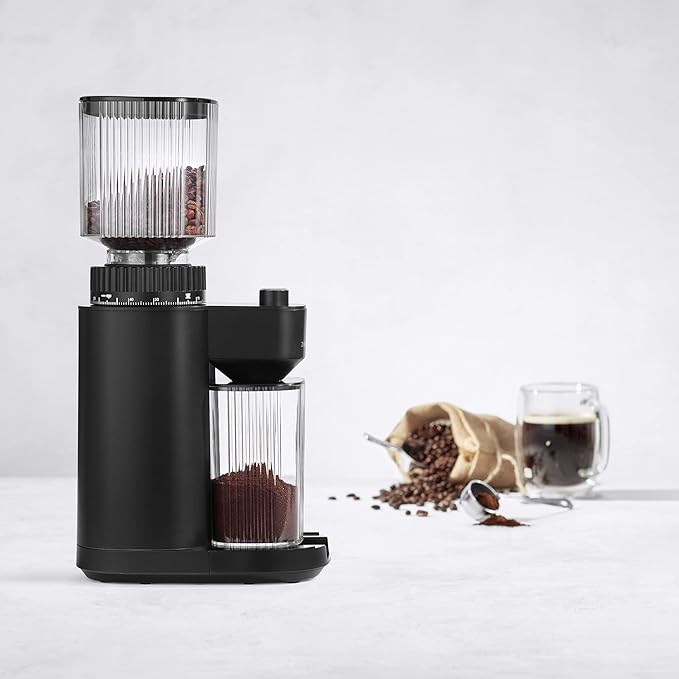 ZWILLING Enfinigy Burr Coffee Grinder Electric, 140 Coffee Grinding Options from Espresso to Drip Coffee, Black