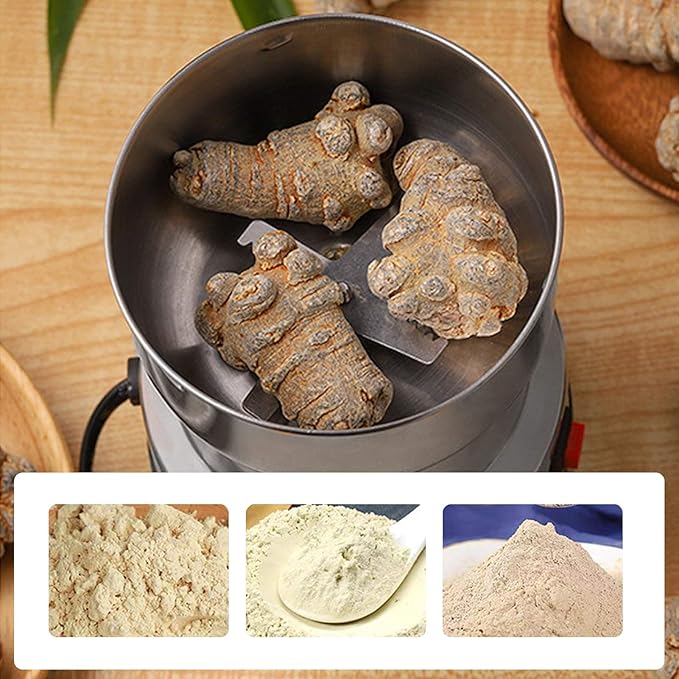 Electric Coffee Grinder Mung Bean Chinese Sesame Household Dry Grinding Machine Grindr Electric Manual Coffee Grinder for Superfine for Small for Brewing (