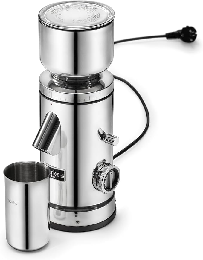 Aarke Coffee Grinder - Electric Coffee Bean Grinder, Stainless Steel, Adjustable Grind Size Dial, Large Capacity