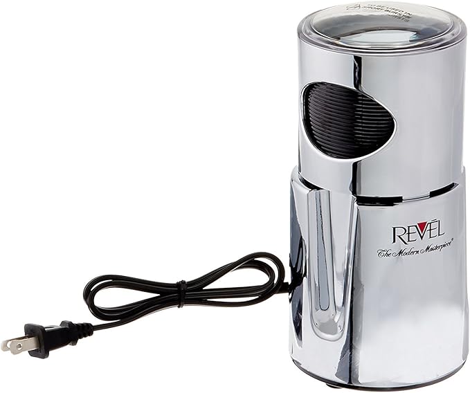 Revel CCM101CH 110-volt Wet and Dry Coffee/Spice Grinder, Chrome,MEDIUM