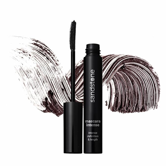 Hypoallergenic Mascara Sensitive Eyes - Smudge-Proof, Sweatproof, Lengthening Mascara with amazing separation of the lashes - Vegan, Non Toxic Mascara Black (Brown, 9 ml)