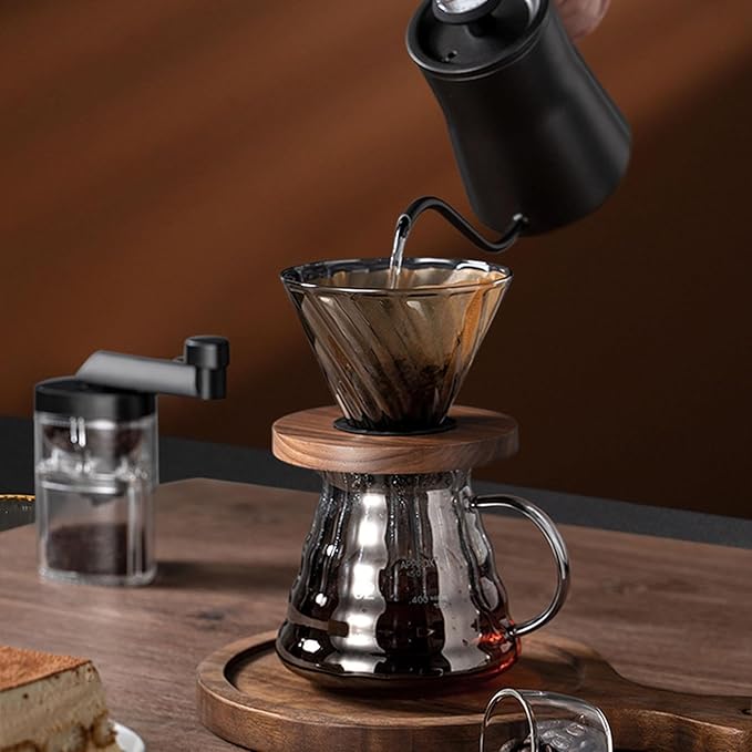 Generic Manual Burr Coffee Grinder | Espresso Grinder Burr | Highly Consistent, Easy Grip, Numeric Adjustable