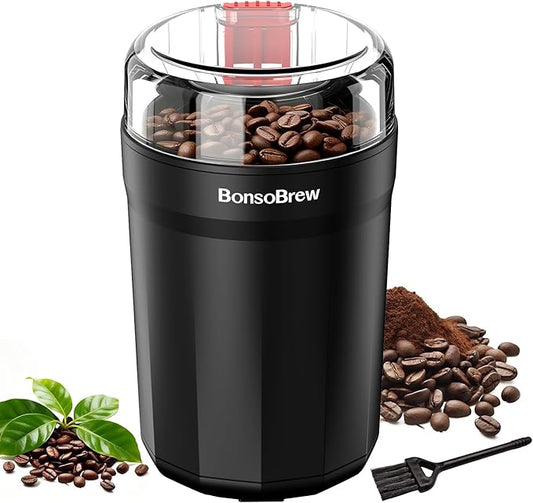 Coffee Grinder Electric, Large Capacity Coffee Grinder for Coffee Bean, Spices, Nuts, Herbs, Grains, Coffee Bean Grinder with Cleaning Brush