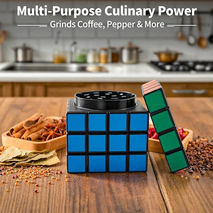 Premium Coffee Grinder - Compact Manual Mill for Travel, Camping & Office Brewing