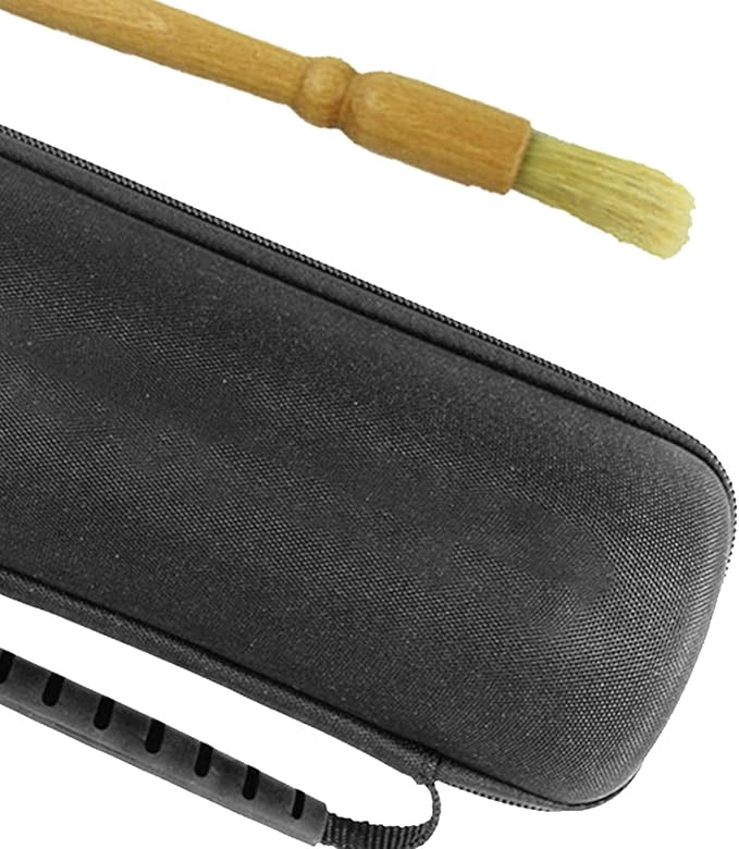 Hard EVA Carrying Case for Manual Coffee Grinder Protective Pouch Waterproof Storage Bag for Office Home Travel- bag with brush