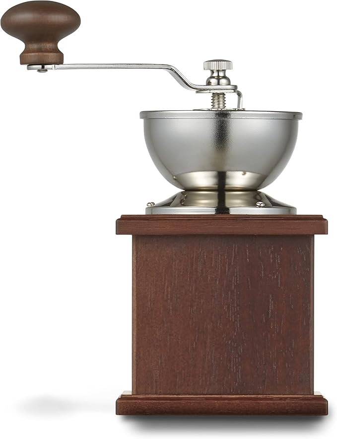 Melitta MJ-0503 Coffee Mill, Hand Grinder, Manual, Wood, Classic Type, Brown