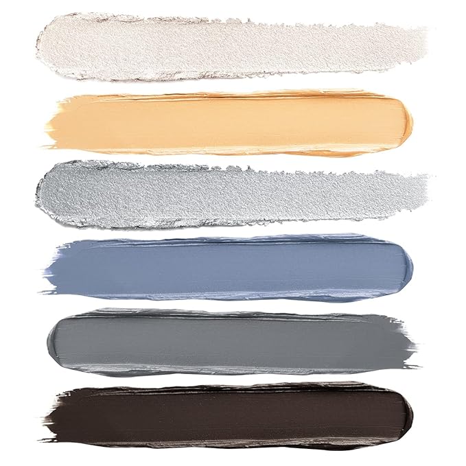 Neutral Eyeshadow Stick Makeup 6PCS Set, Metallic Shimmer Matte Cream Eye Shadow Eyeliner Brightener Pencil Crayon - Mermaidcore