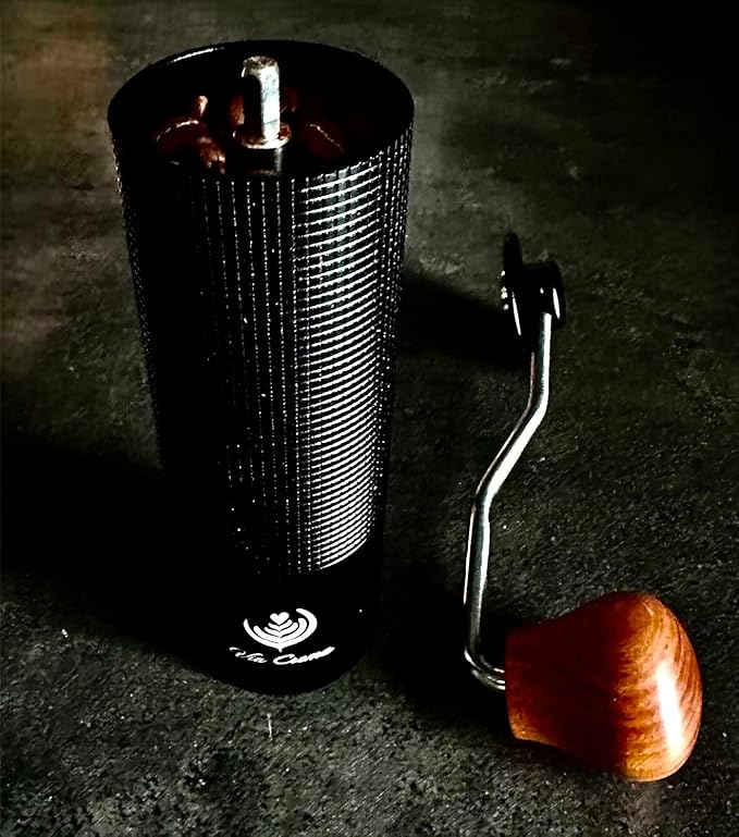 Manual Coffee Bean Grinder, with Adjustable Settings, Stainless Steel Burr (Premium Grinder)
