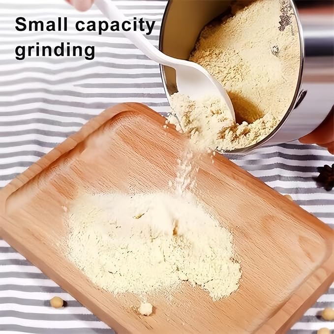 Electric Coffee Grinder & Mini Grain Crusher, 200W Fast Grinding with Stainless Steel Bowl and Blades,100g Capacity One Botton On/Off Switch | for Coffee Beans, Spices, Seeds, Herbs Dry Food Mill