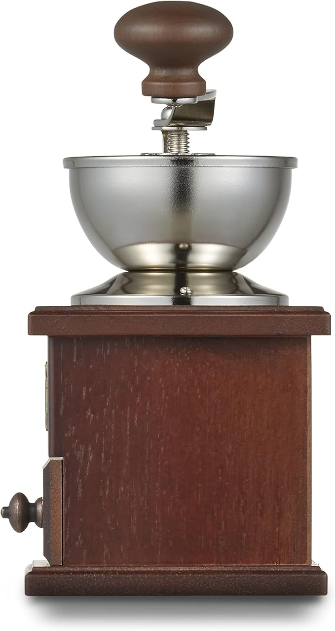 Melitta MJ-0503 Coffee Mill, Hand Grinder, Manual, Wood, Classic Type, Brown