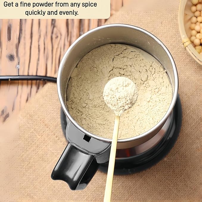 Coffee Grinder Electric, 400W Spice Grinder for Fine Powder, 14oz Large-Capacity Beans Herb Grinders with 304 Stainless Steel Blades, Grain Mills for Home Use