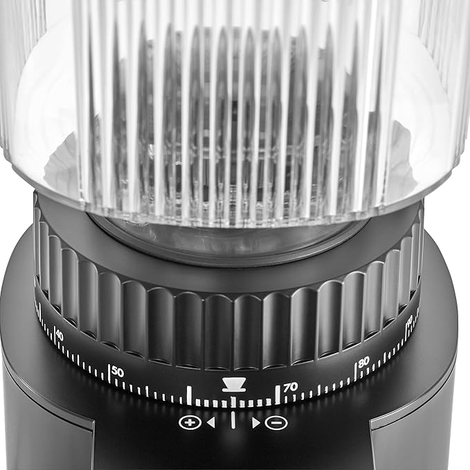 ZWILLING Enfinigy Burr Coffee Grinder Electric, 140 Coffee Grinding Options from Espresso to Drip Coffee, Black